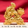 Artesanías de Metal para Riqueza Inmediata: Figura de Caballo, Símbolo de Prosperidad, Cubo Dorado, Decoración de Escritorio para Sala de Estar, Regalo de Ceremonia de Inauguración