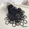 Elástico Preto para Polegar Infantil Alta Elasticidade Puxada Forte Não Quebra Borracha Durável Prendedor de Cabelo para Bebê Trançar Cabelo Anel de Cabelo Sem Costura