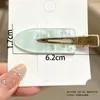 Pinza para el pelo acrílica sin costuras estilo ins para chicas, pinza de pico de pato dopamina para flequillo y accesorios para el pelo lateral