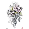 Adesivo de Tatuagem Pequena de Flor para Braço Asas de Beleza Animal Tatuagem Adesivo Tatuagem Impermeável Adesivo de Tatuagem de Flor para Braço Venda Direta de Fábrica Casa