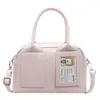 Bolsa Boston portátil retrô estilo coreano feminina 2025 início da primavera novo nicho moderno elegante bolsa de ombro crossbody