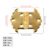 Jingmao Hardware Nuevo Punto de Encaje Vintage Bisagra Caja de Madera Caja de Vino Accesorios Chapado Amarillo Amarillo