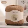 Hilo de encaje de cáñamo de Xizang con lentejuelas para verano, materiales hechos a mano para crochet DIY para tejer suéteres de bebé, chales y bufandas