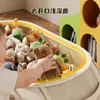 Cesta de Almacenamiento para Juguetes Sala de Estar Niños Gran Capacidad Peluche Muñeca Cesta de Almacenamiento Compartimentada Bolsa Colgante para Muñecas Cubo de Mano Cesta