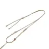 Nova Colar com Pingente de Jade Hetian Artesanal de Alto Padrão com Cordão Simples Trançado Ajustável e Versátil