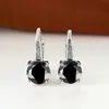 Pendientes de circonita cúbica morada de nueva ronda Cross-border Wish, modernos y versátiles, joyería al por mayor estilo europeo y americano