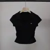 [Bizheng] Nova Camiseta Casual Versátil de Manga Curta Estilo Coreano Elegante com Cintura Franzida Emagrecedora para Mulheres 5769 Primavera/Verão 2026