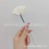 Cepillo Fan-shaped de Lana Sintética de Alto Brillo Iluminador Cepillo Redondo para Rubor Cepillo de Corrección Pelo de Fibra Cepillo Individual para Mascarilla Facial