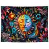 Tapiz Sol y Luna de Comercio Exterior Transfronterizo Decoración de Habitación para el Hogar Tela Colgante Amazon Más Vendido Tapiz de Plantas y Flores