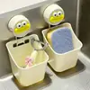 Ventosa Cebolla, Jengibre y Ajo Caja de Almacenamiento Estante de Cocina Montado en la Pared Organizador de Almacenamiento de Jengibre y Ajo Cesta Colgante de Almacenamiento Sin Perforación