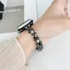 Adecuado para apple watchs9 correa de reloj 20mm22mm18mm cadena de reloj de metal con diamantes de oso