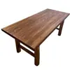 Mesa de jantar pequena de madeira maciça, mesa de chá de madeira de olmo antigo, escrivaninha de dupla finalidade, painel de madeira grande para varanda, mesa estilo Wabi-Sabi, formato retangular
