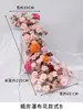Decoraciones de boda de cascada de rosas, flores de cascada de seda para mesa de hotel, flores artificiales, arreglos florales, cascada de flores para cumpleaños