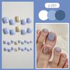 J241-280 usar uñas postizas para uñas de los pies chicas calientes espejo hielo a través de taladro de destello fino transfronterizo uñas postizas al por mayor