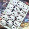 Muñeco de Peluche Lindo y Juguetón Flor de Cerezo Rosa Panda Rojo Dibujos Animados Pasador para el Cabello Infantil Pinza Lateral para Niña Pasador para Estudiante de Primaria