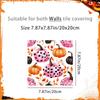 Nuevas Pegatinas de Calabaza y Hojas de Cosecha de Otoño para Piso y Baño, Decoración de Atmósfera de Halloween, Pegatinas Impermeables 2D para Azulejos