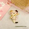 Broches de tela de algodón y lino japonesa estilo bosque para niños pequeños y abuelas, accesorios con temática de gatos para bolsos, zapatos, calcetines, sombreros, accesorios para el cabello y accesorios de ropa