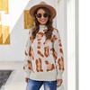 2026 Suéter de Comercio Exterior Transfronterizo Europeo y Americano Amazon Sudadera con Estampado de Leopardo Suéter de Punto de Moda para Mujer Invierno Estampado