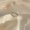 Anillo de Rama de Plata Pura S999 con Circonita para Mujer, Diseño de Nicho, Anillo Personalizado, Lujo Ligero, Ajustable, Sensación de Alta Gama, Joyería al por Mayor