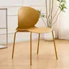 Cadeira de jantar minimalista nórdica plástico espessado encosto confortável cadeira de café cadeira de lazer cadeira de espera de restaurante banqueta
