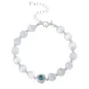 Pulsera de Plata de Ley S925 con Aguamarina para Mujer, Pulsera de Verano de Lujo Ligero con Diseño de Nicho y Cuentas, Regalo de San Valentín