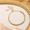 Pulsera Nueva de Acero de Titanio que No se Desvanece para Mujer, Joyería de Mano Versátil Estilo Ins, Pulsera de Moda para Niñas, Gama Alta