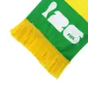 Bufandas de aficionado para el Mundial de EE. UU., Canadá, México, Copa de Europa, Inglaterra, Brasil, Francia, Argentina tela de ojo de pájaro