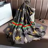 Venta al por mayor de fábrica Nuevo bufanda larga de playa satinada Li Jin 90*180 estampada estilo coreano chal de seda artificial