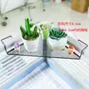 Estante Colgante de Escritorio de Hierro Estante de Almacenamiento Multicapa Estante para Macetas de Alféizar de Ventana Soporte para Plantas Suculentas de Escritorio de Oficina