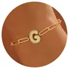 2024 Nuevo Diseño Transfronterizo de Amazon Pulsera de Clip para Papel Burbuja con 26 Letras Incrustadas de Circonita Regalo de Moda