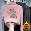 Y2313# camiseta de terciopelo de manga larga para niñas, camiseta interior, otoño e invierno, nueva ropa casual para niños, camiseta estilo extranjero