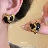 Pendientes Colgantes de Acero Inoxidable con Aguja, Goteo de Aceite, Corazón, Gota de Agua, Pendientes de Lujo Ligero de Gama Alta, Accesorios para Orejas Versátiles de Moda Europea y Americana