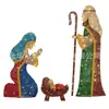 Adornos para Belén de Navidad Set de Pesebre Luminoso de Jesús Arreglo de Decoración de Cielo Estrellado para Patio Exterior