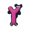 Venda Direta do Fabricante: Pingentes de Sapato com Letras de Desenho Animado Feitos de Resina PVC, Acessórios de Moda DIY para Sapatos Crocs