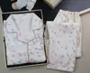 Conjunto de Pijama de Algodón Nube Dopamina Manga Larga Estilo Primavera y Otoño Dulce Conjunto de Ropa de Casa para Mujer Venta al por Mayor de Fábrica
