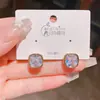 Nuevos Pendientes Cuadrados de Circonita Colección Simple 2025, Pendientes de Joyería Resistentes Elegantes de Gama Alta para Mujer