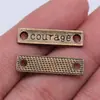 24X6Mm 1.2g Acessórios de Joia Multicor Liga Conector DIY Conector Coragem