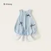 Ropa para Niños Bangxuan Vestido para Niña Grande Verano Dulce Lazo Vestido Infantil Bloques de Color Sin Mangas Vestido Floral para Niñas