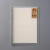 Cuaderno de Hojas Sueltas Engrosado, Cuaderno Espiralado, Cuaderno Sencillo con Rayas para Estudiantes, Bloc de Notas en Blanco con Cuadrícula, Cuaderno de Oficina