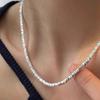 NK-156 Fragmentado Cadeia de Prata High-end Nicho Luz de Luxo Novo Colar Feminino Cadeia Clavícula Cadeia Internet Celebridade Hot Jewelry Pingente