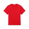 Algodão Puro 170g Gola Redonda Uniforme de Grupo Corporativo Camisa Cultural Bordada Logo Imprimível Esportes de Maratona Verão Manga Curta