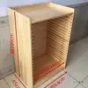 Gabinete de Acuarela Húmeda Bastidor de Caballete de Madera Gabinete de Almacenamiento para Tableros de Dibujo Estudio de Jardín de Infancia Gabinete de Tablero de Dibujo de Madera Maciza Gabinete Organizador de Papel K de 4 Compartimentos Abiertos