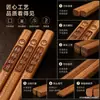 Palillos de Bambú Moso Carbonizado para Uso Doméstico Gama Alta Sin Pintar Sin Cera Antimoho 10 Pares Palillos de Bambú Carbonizado Profundo Palillos Ruyi de Bambú Color Caqui