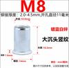 En Stock con Envío Gratis, Tuercas Remachables de Cabeza Plana con Patrón Vertical de Zinc Coloreado, Tuercas de Patrón Vertical Coloreadas, Tuercas Remachables de Cabeza Plana Moleteadas M3-M12