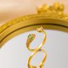 Anel de diamante de luxo leve de luxo francês feminino elegante aberto ajustável super flash anel de diamante simples na moda