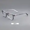 Gafas de moda para hombre con montura grande y filtro de luz azul, gafas retro para mujer con montura cuadrada ultraligera y diseño en relieve, gafas sin graduación para miopía