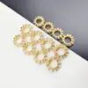 Accesorios de Cristal de Color Duradero Chapados en Plata Gruesa Microincrustados con Circonita Tamaño Grande Rueda Perla Plana Accesorios para Pulsera Hechos a Mano DIY