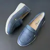 Novos Mocassins Planos para Mulheres Primavera e Outono Versáteis Slip-On Sapatos para Ir ao Trabalho Casuais Sapatos Femininos de Solado Macio Venda por Atacado