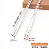 Soportes de Estante para Columnas Cuadradas de Doble Fila Ensanchados, Soportes de Columna en Forma de A Blanco y Negro, Columnas de Escalera, Estantes en T para Paredes de Tiendas de Ropa