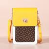 2022 Nova Chegada Moda Feminina Telefone Móvel Bolsa Estilo Coreano Moda Contraste Cor Crossbody Ombro Pequena Mochila Multifuncional Bolsa para Celular